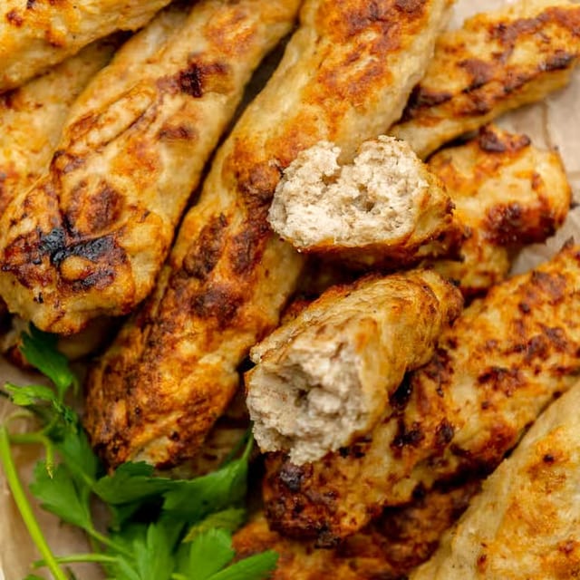 Chicken Seekh Kebab.