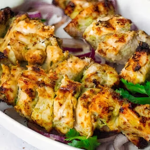 Tandoori Chicken Malai Boti.