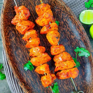 Tandoori Chicken Boti Kebab Platter