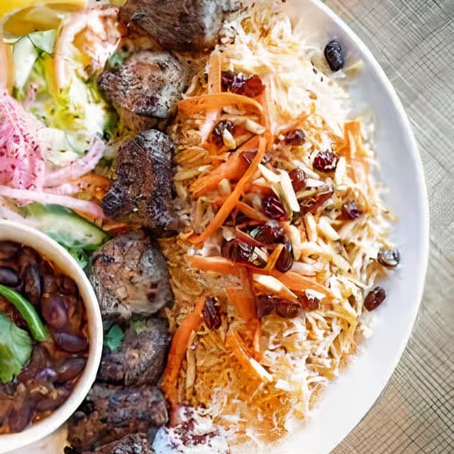 Afghan Kebab Platter.