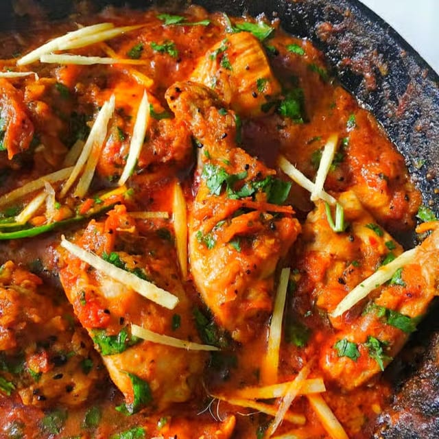 Kebab Chutney Grill Special Karahi Chicken.